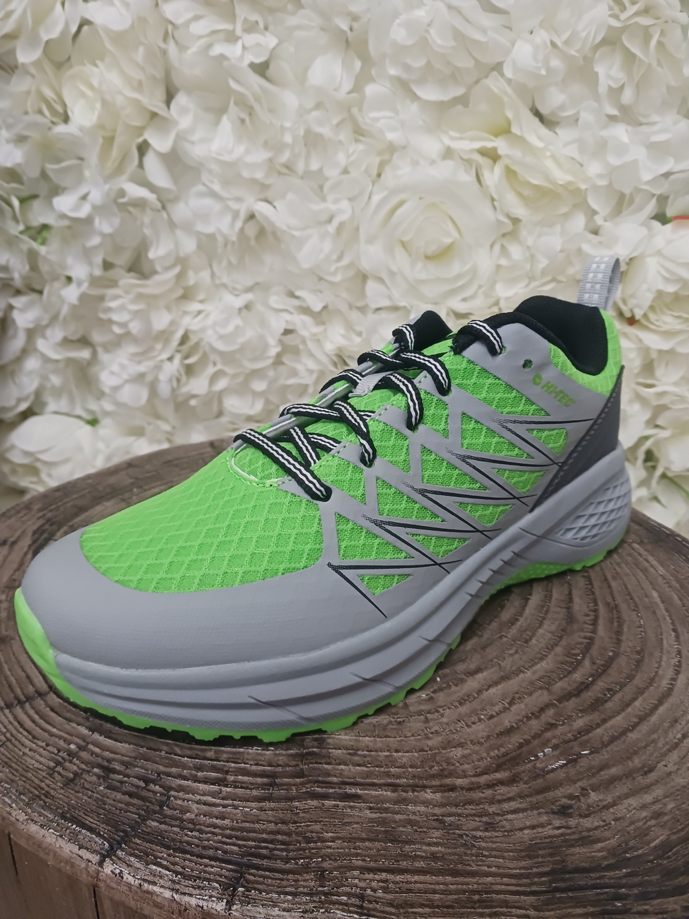 Hi-Tec Men's Athletic Trainer in Lime Green and Gray